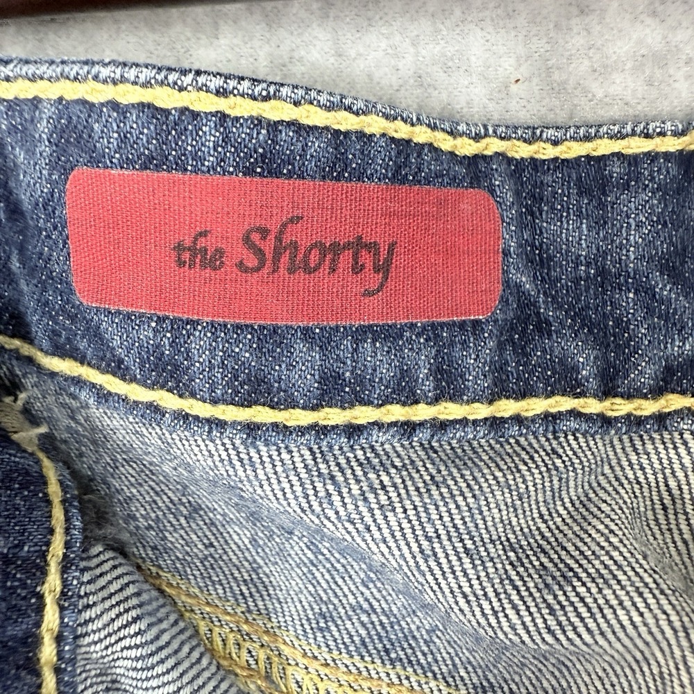 AG Adriano Goldschmied Crop Jeans The Shorty Womens 31R x 20 Blue Denim Cuffed - Picture 6 of 12